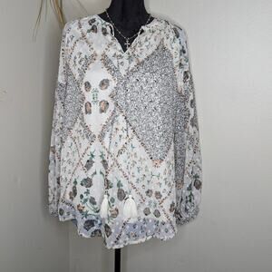 Cottage style flowing blouse